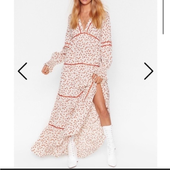 Nasty Gal Dresses & Skirts - Nasty Gal | Long Sleeve Flower Print Prairie Maxi Dress | Vacation Western NWT